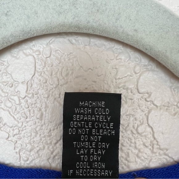 Iris Singer Royal Blue Alpaca Blend Pullover Sweater - Picture 10 of 10